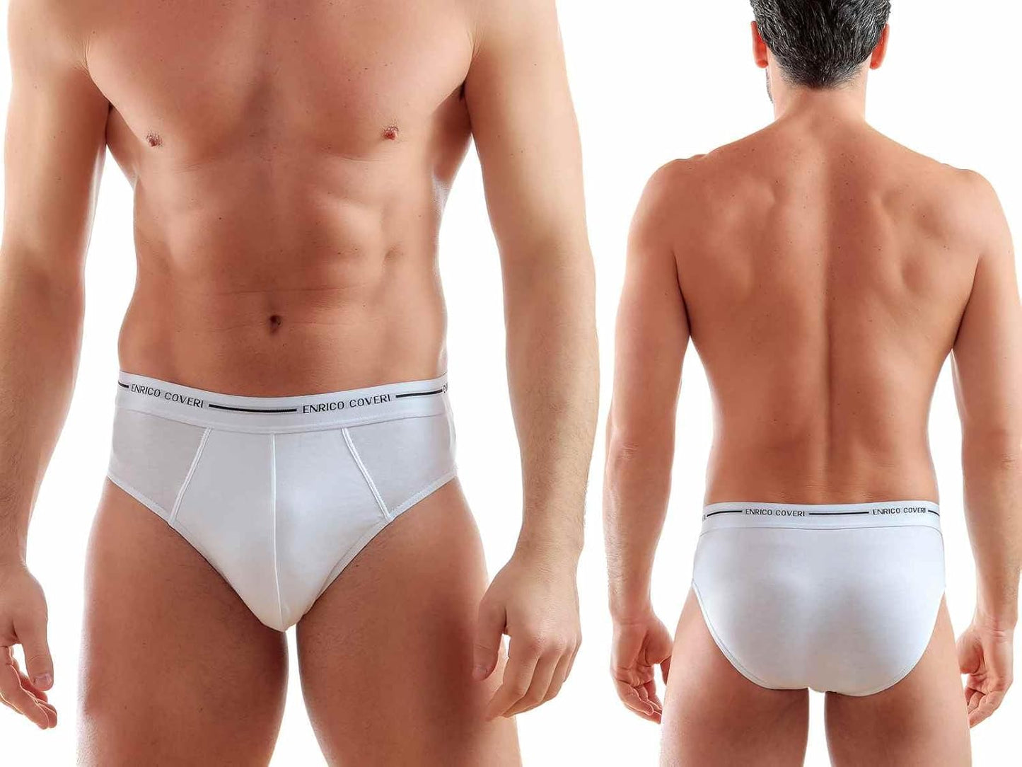 Enrico Coveri Slip Uomo Offerta 6 E 12 Pezzi, Slip Uomo in Cotone BIELASTICO Elastico EST. Mutande Uomo 80231000