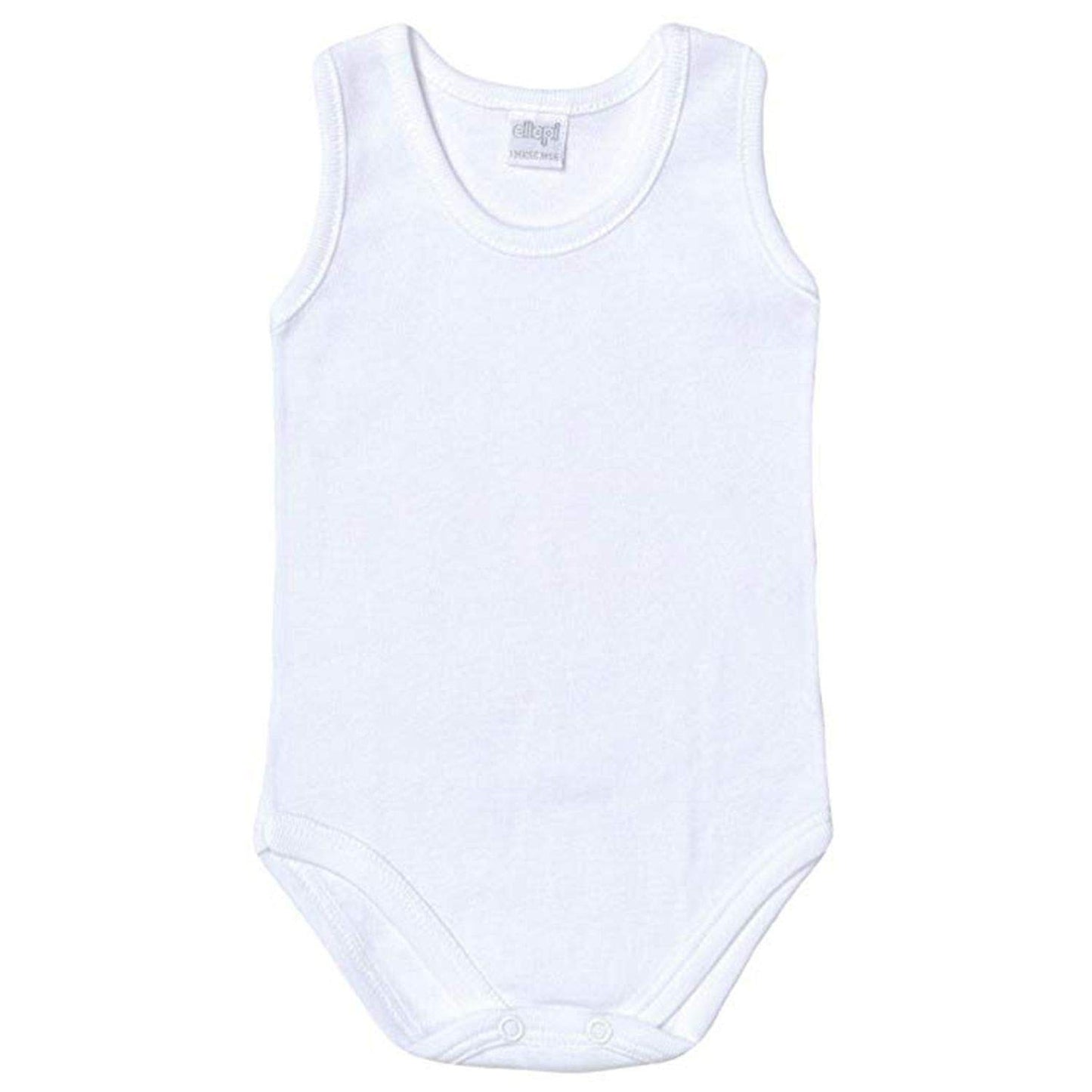 Ellepi 6 Body Neonato Neonato in Puro Cotone Anallergico con Cuciture Comfort Colore Bianco Spalla Larga o Mezza Manica Home Shopping Italia