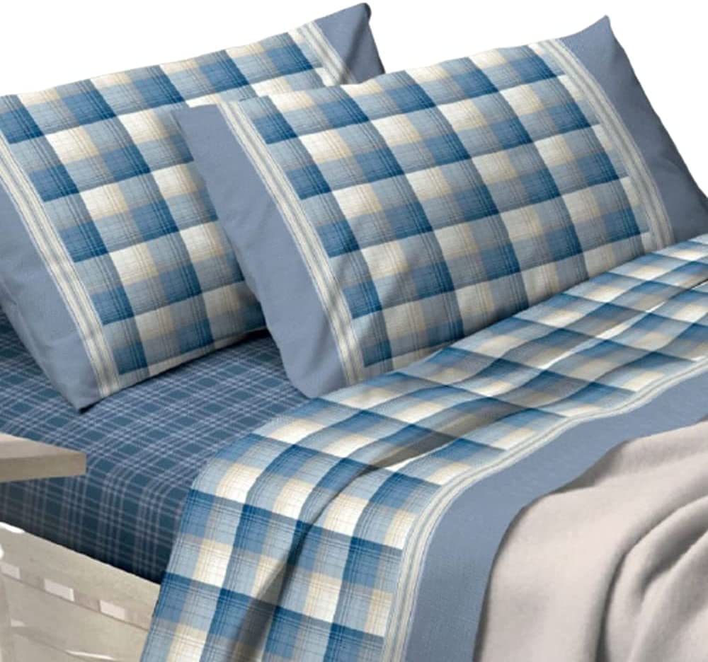 Completo lenzuola cotone anallergico 1 piazza e mezza Linea Alba - Home Shopping Italia