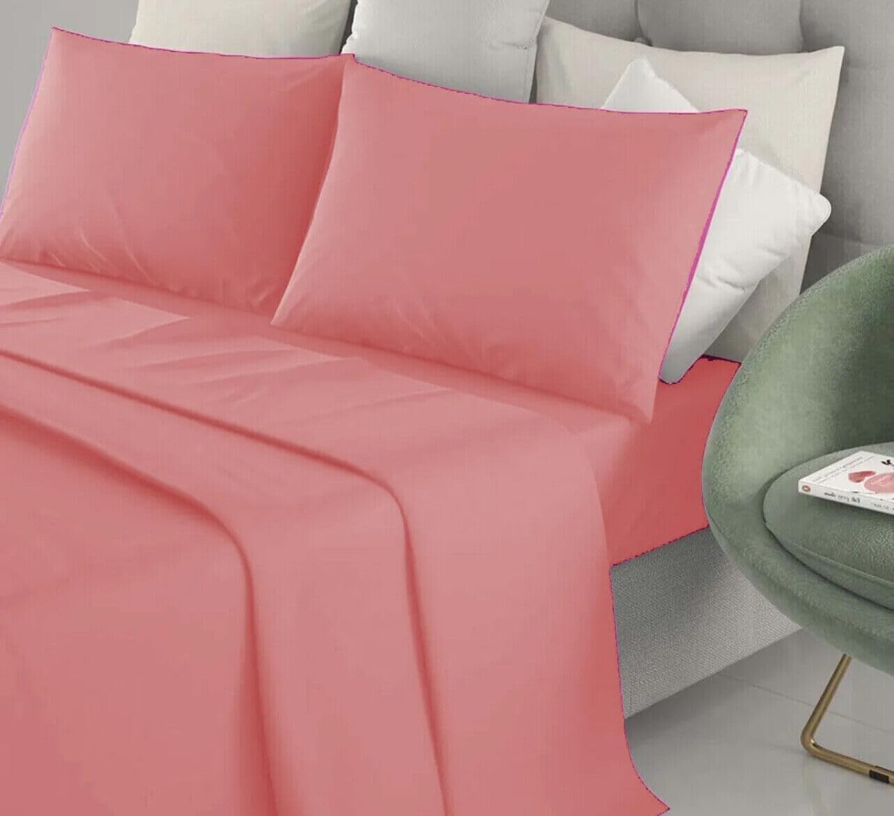 Tessile Shop Completo letto matrimoniale 100% COTONE VARI COLORI - Home Shopping Italia