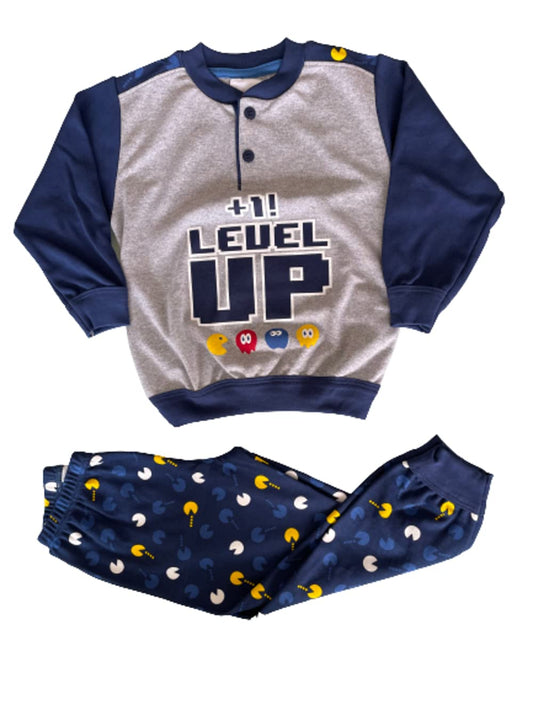 Pigiama Serafino Bambino Lungo Cotone Interlock - Primero - Home Shopping Italia