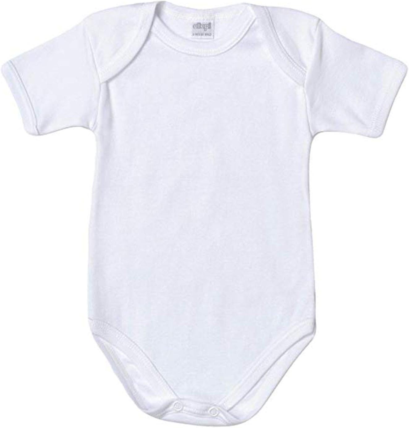 Ellepi 6 Body Neonato Neonato in Puro Cotone Anallergico con Cuciture Comfort Colore Bianco Spalla Larga o Mezza Manica Home Shopping Italia