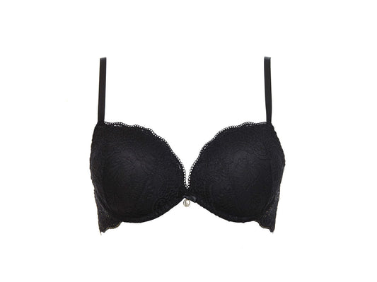 LORMAR Reggiseno Balconcino Double Pizzo Coppe Super Push UP 2 Taglie in più - Home Shopping Italia