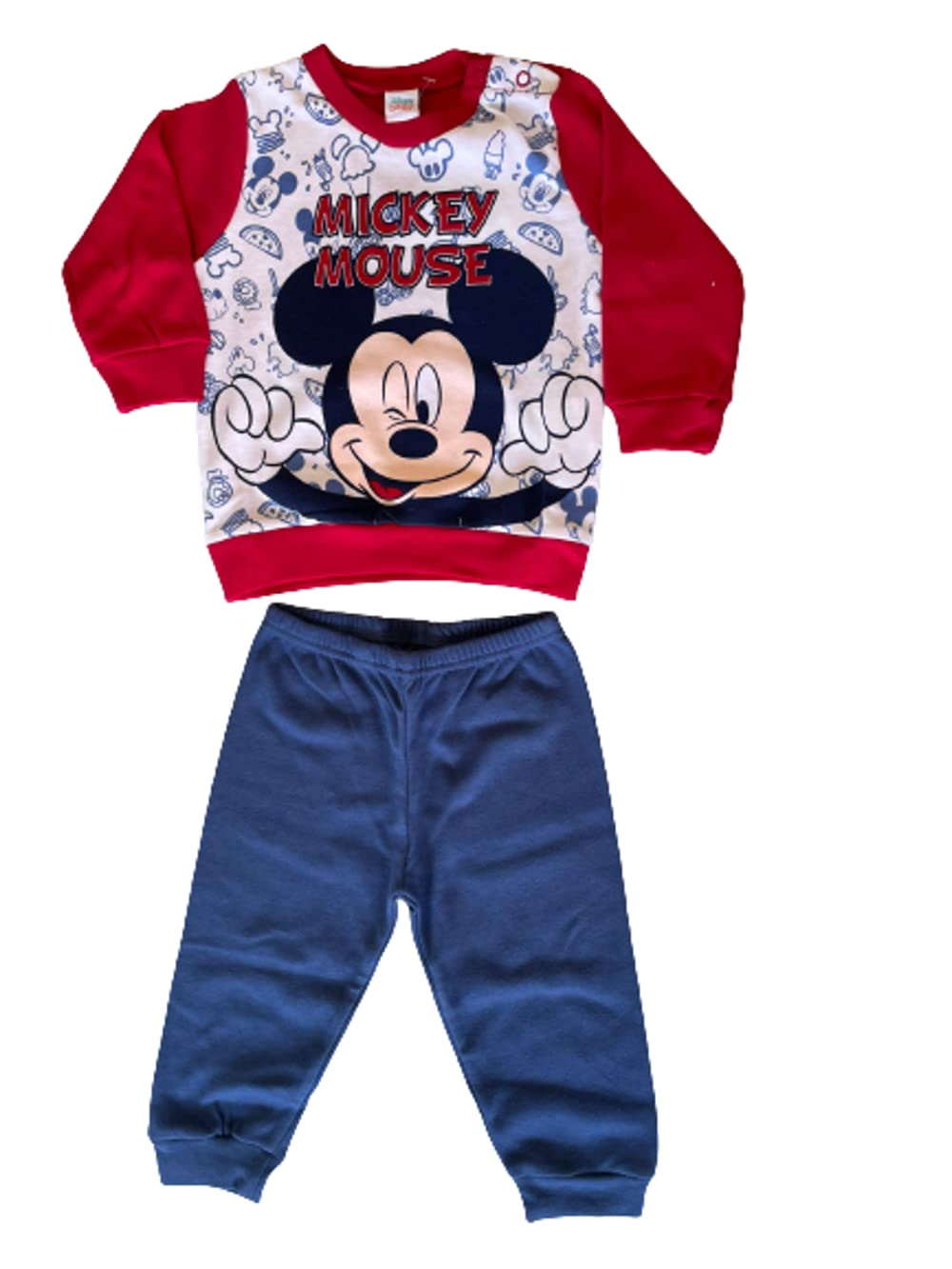 Pigiama Topolino Mickey Lungo Cotone Interlock Neonato - Disney Baby - Home Shopping Italia
