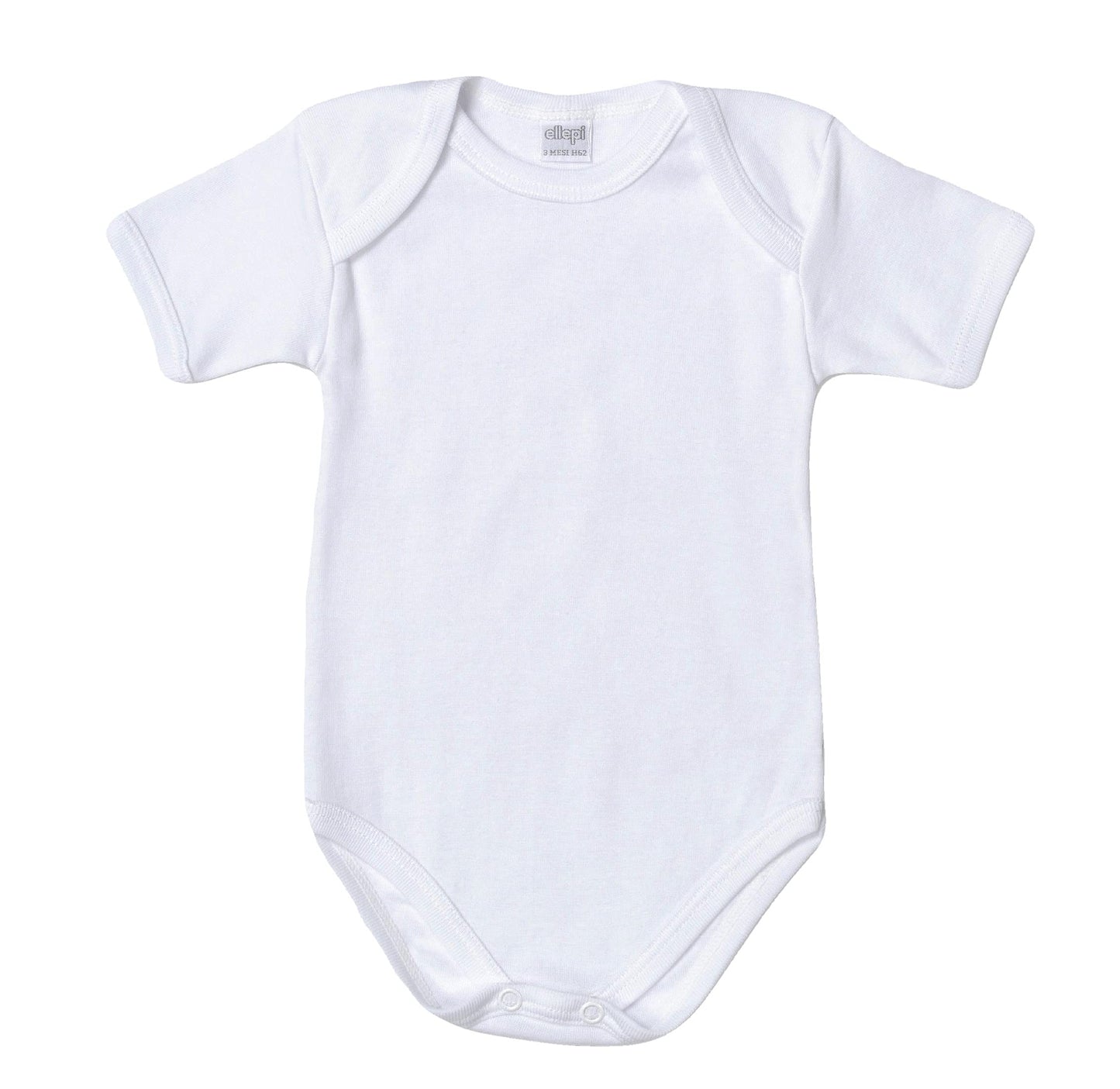 Ellepi Pacco 3 Pezzi AF802 Body Intimo Bimbo Bimba in 100% Cotone Manica Corta Colore Bianco Home Shopping Italia