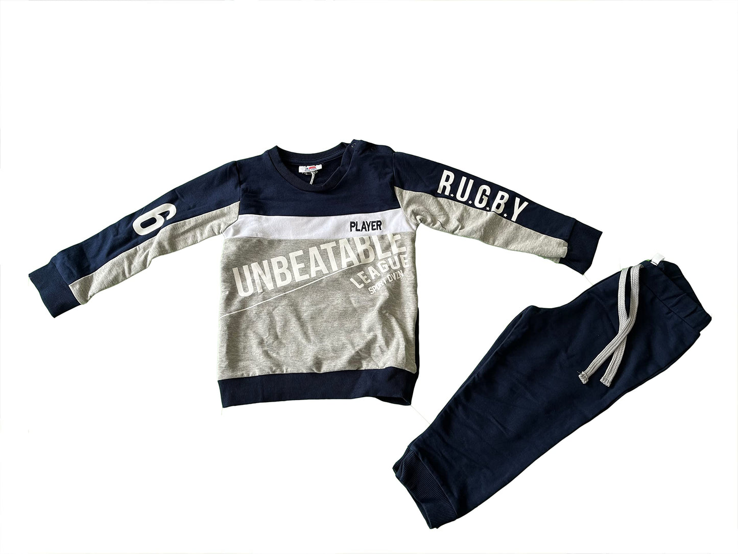 Tuta in felpa di cotone due pezzi neonato neonata - Young stars sportswear - Home Shopping Italia