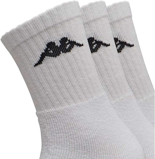 Kappa 6 Paia Calze Calzini Tennis in Spugna In Cotone Ring MOD. K002 - Home Shopping Italia