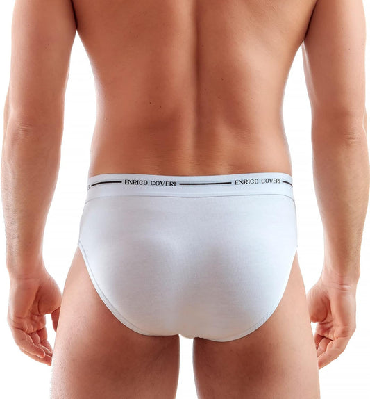 Enrico Coveri ES1000 Slip Uomo Offerta 6 PEZZI BIELASTICO Elastico EST. Mutande Uomo - Home Shopping Italia