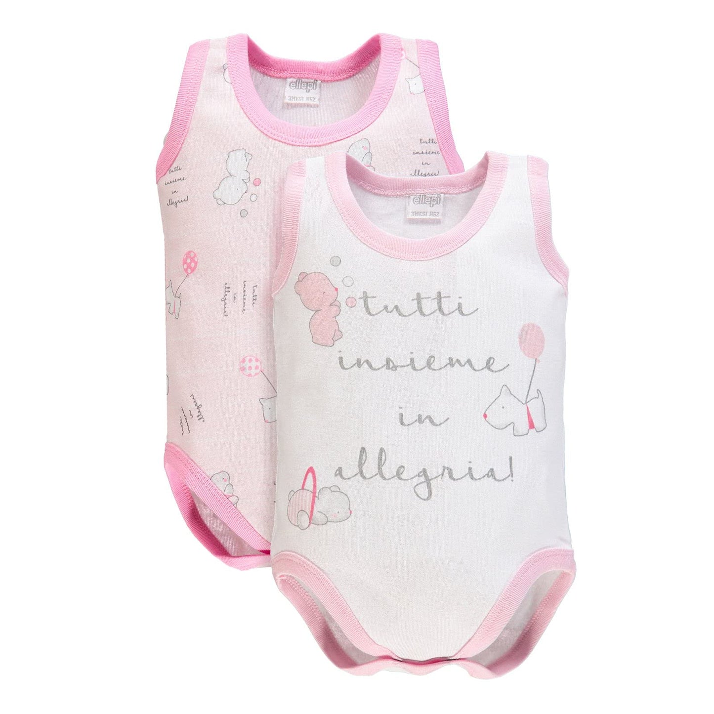 Ellepi Body Spalla Larga Neonato Cotone Mesi Neonata Anni Bambino Bambina Bimbo Bimba Canotta Canottiera Smanicato Senza Maniche Estivo Intimo Neonati Bodini Estivi Maschio Femmina Home Shopping Italia