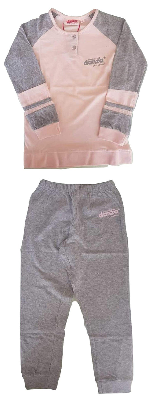 Dimensione Danza Pigiama Bambina e Ragazza Serafino Lungo Due Pezzi Vari Articoli - Home Shopping Italia