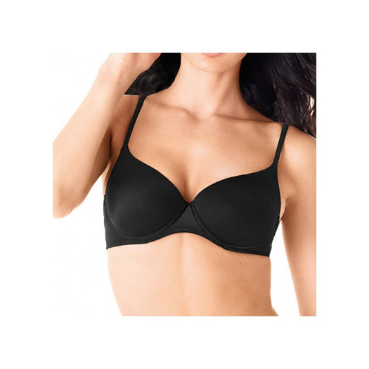 LORMAR Reggiseno Balconcino Mousse Liscio Coppa C - Realizzato in Microfibra con Ferretto e Coppa Preformata in Tessuto Strech Disponibile nei Colori Bianco, Nero e Nudo - Home Shopping Italia