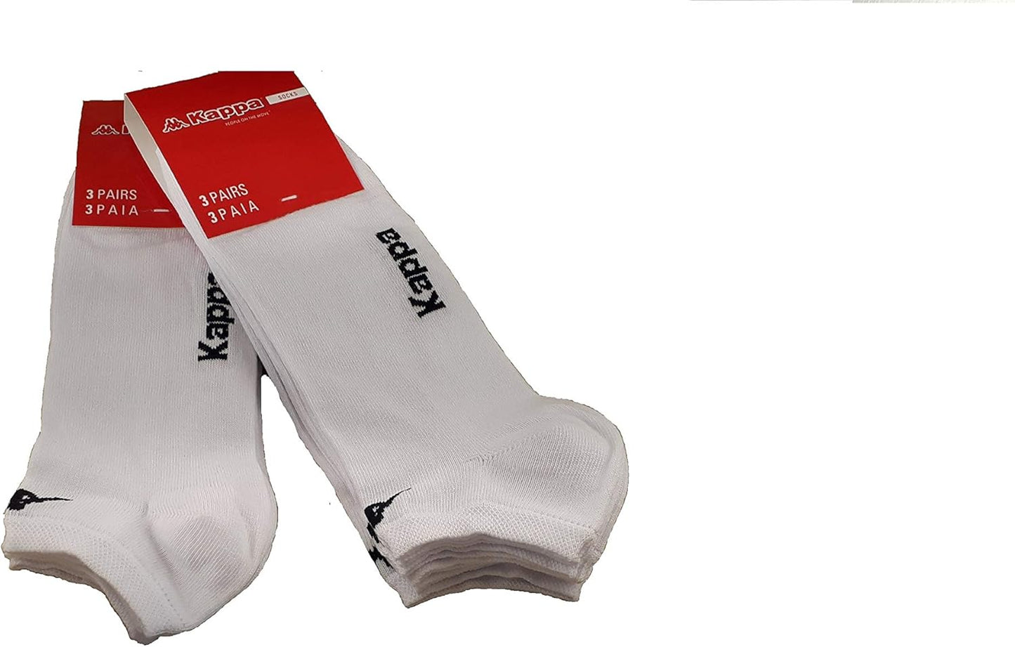 Kappa 6 paia calzini, calzini fantasmini invisibili,calzini sneakers in cotone,modello unisex, vari assortimenti Home Shopping Italia