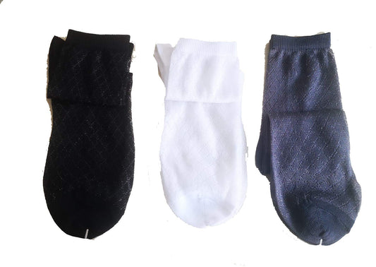 12 Paia calza corta donna in filo di scozia taglia unica colori assortiti - Marina Yachting