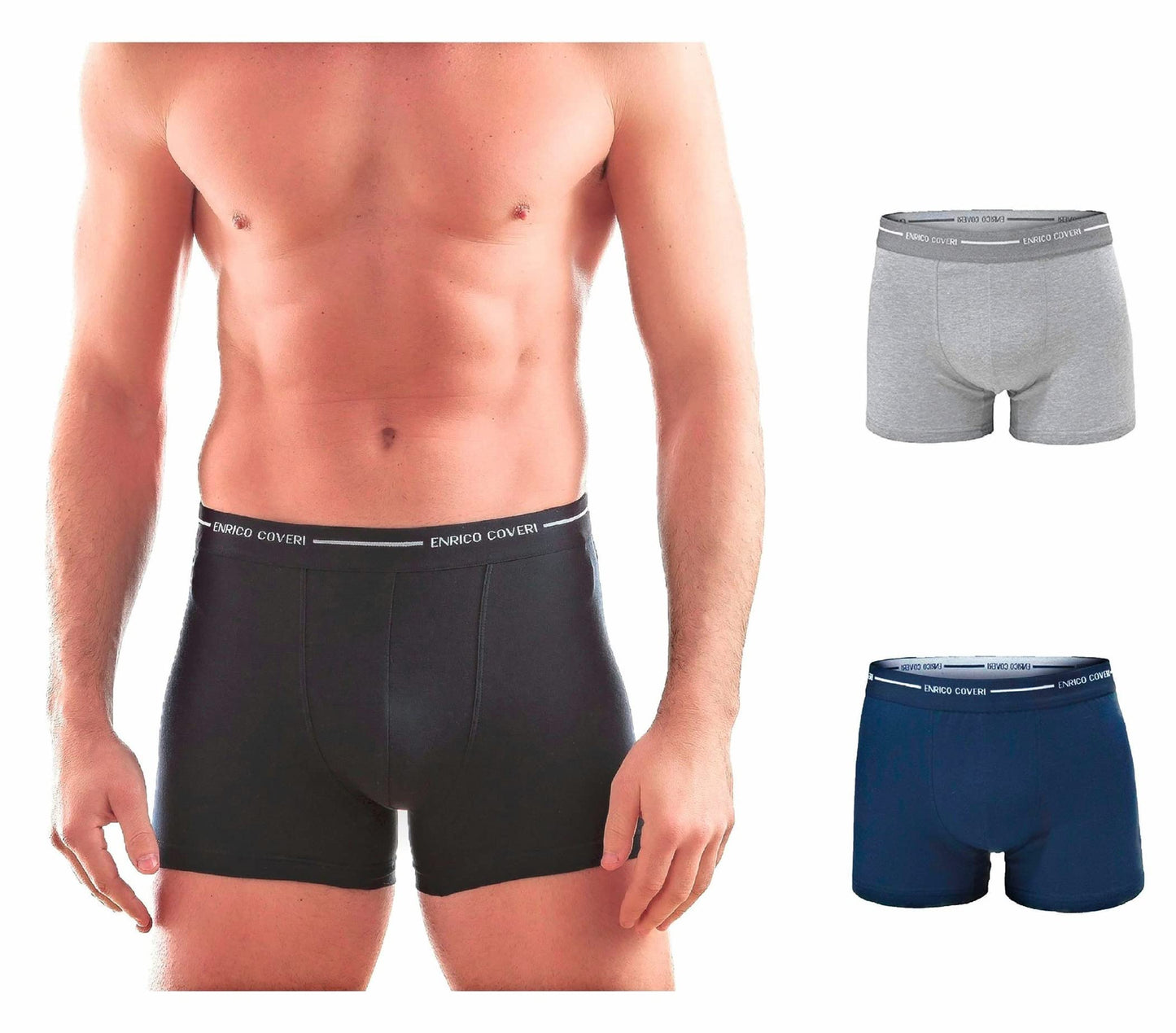 Enrico Coveri Boxer Uomo Super Offerta 3 E 6 Pezzi Boxer Uomo Elasticizzato Elastico Esterno Home Shopping Italia