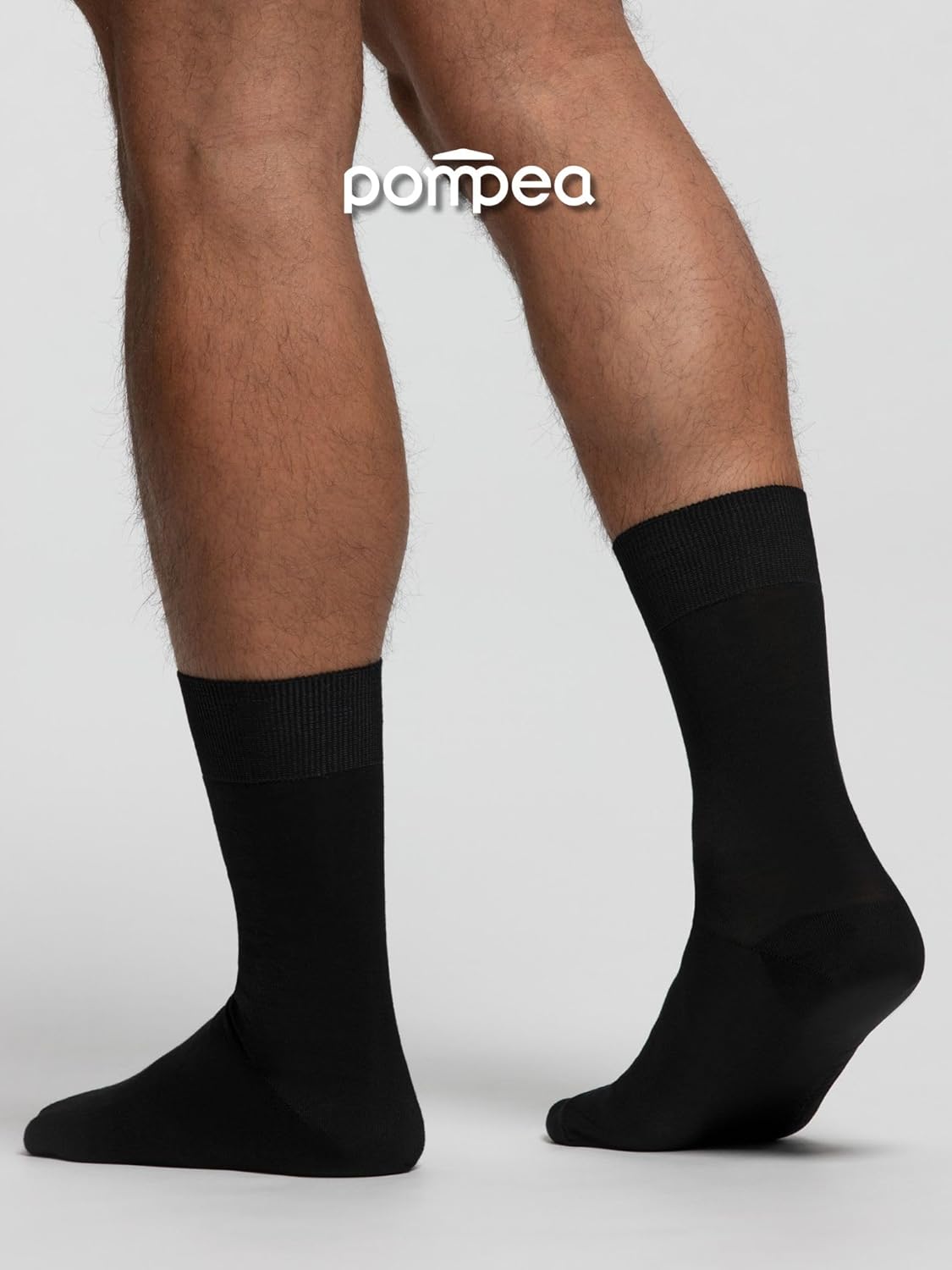 POMPEA 6 Paia Calzini Uomo in Cotone Filo di Scozia, Calze Corte al Polpaccio, Eleganti e Versatili