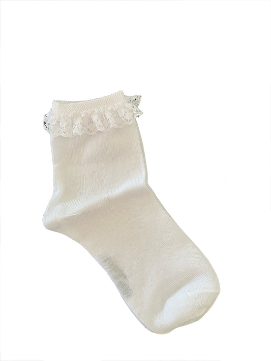 6 Paia calza corta bambina filo di scozia varie taglie e colori modelli a scelta Art. Pasqua - Sugar - Alice - Home Shopping Italia