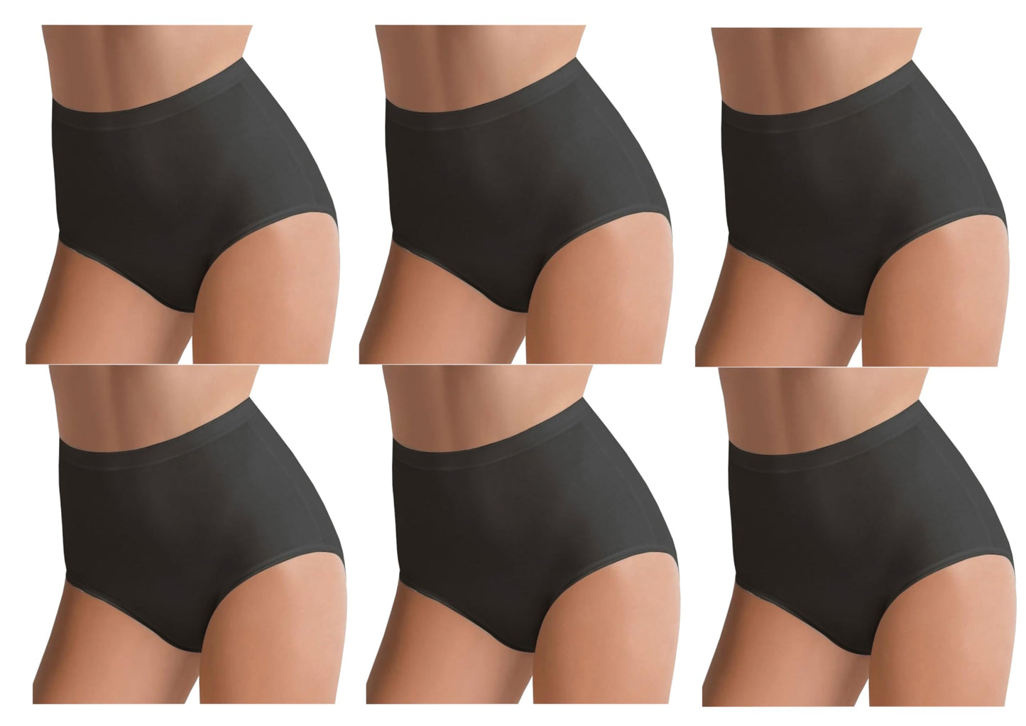 6 Slip Maxi Donna Vita Alta l'altra cotonella Art. 3941 Cotone Elasticizzato - Home Shopping Italia