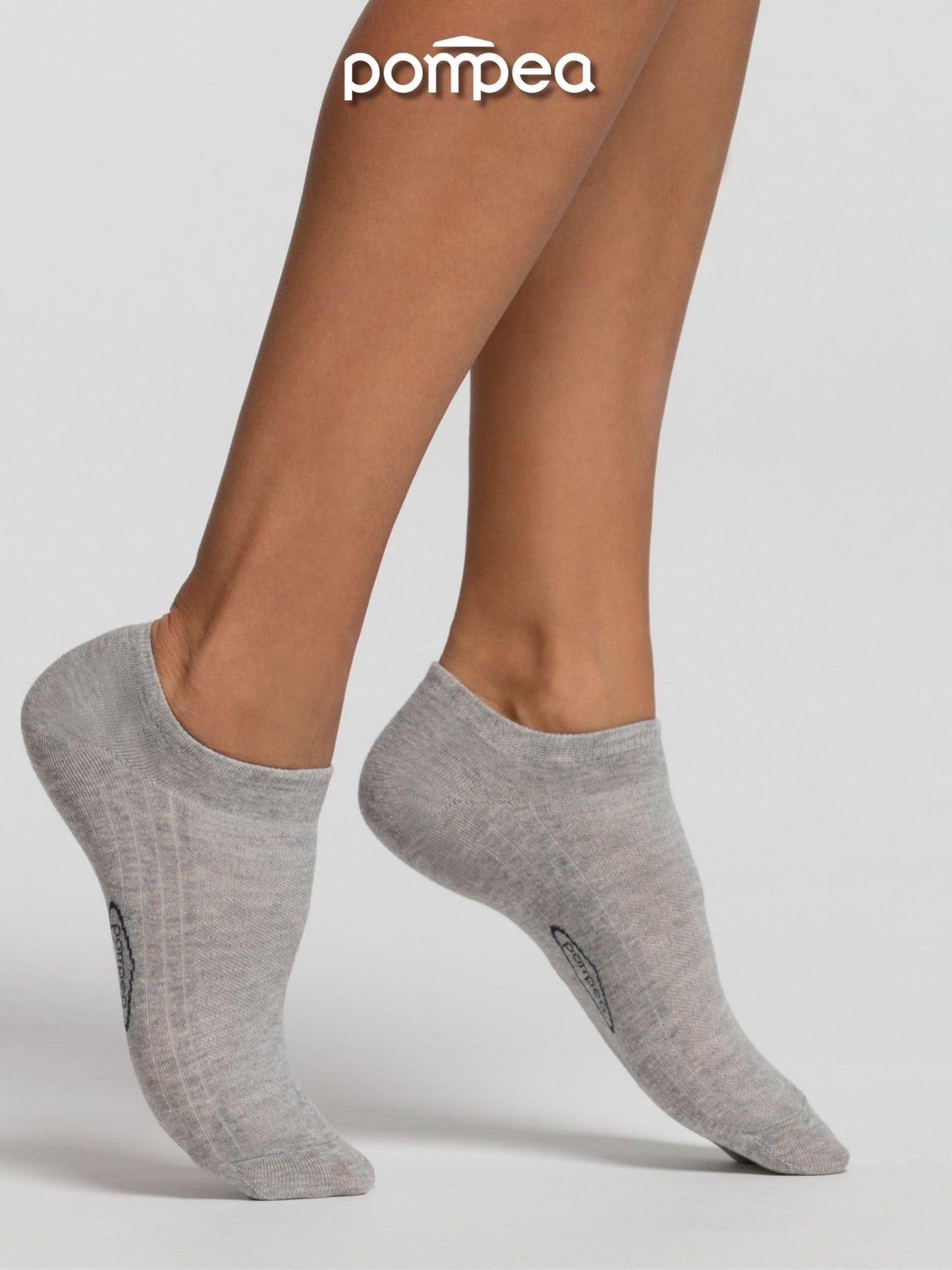 POMPEA Cotton Calzini alla Caviglia (Pacco da 3) Donna
