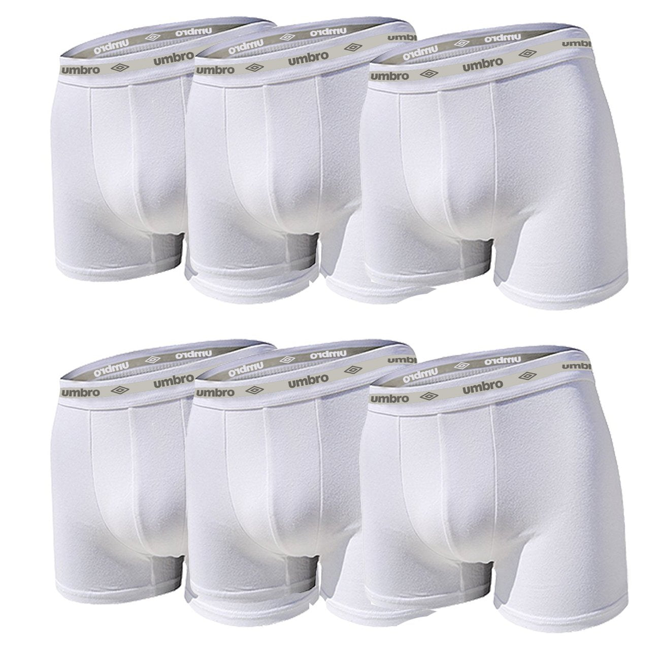 Umbro Set 6 Pezzi Boxer Uomo in Cotone Elasticizzato Art. 701