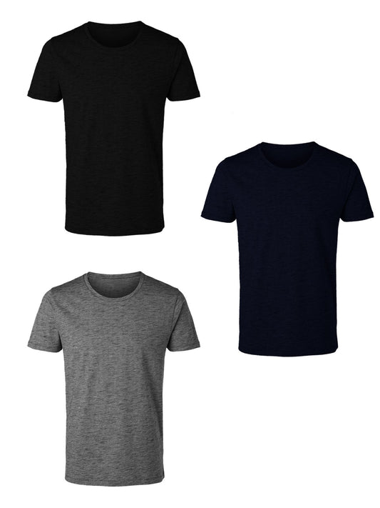 Enrico Coveri 3 t-Shirt Uomo Mezza Manica Girocollo Caldo Cotone Interlock Art. ET1200 - Home Shopping Italia