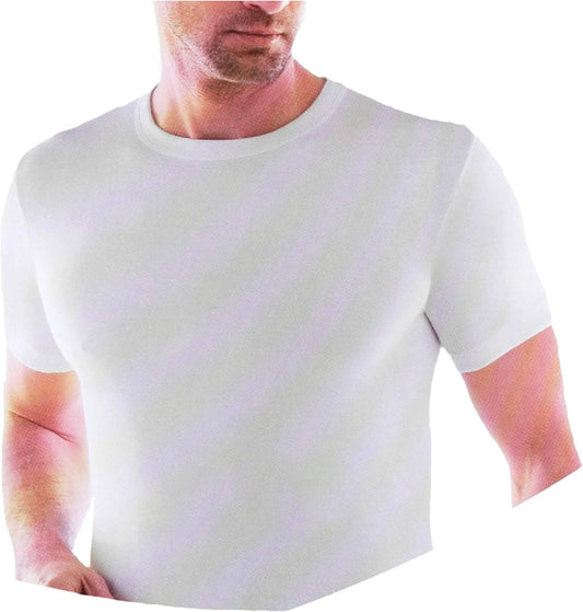 LIABEL Maglietta Intima Uomo Felpata Girocollo 3-6 Pezzi Maglia Uomo Caldo Cotone Pettinato - Maglia Intima Uomo Invernale - Home Shopping Italia