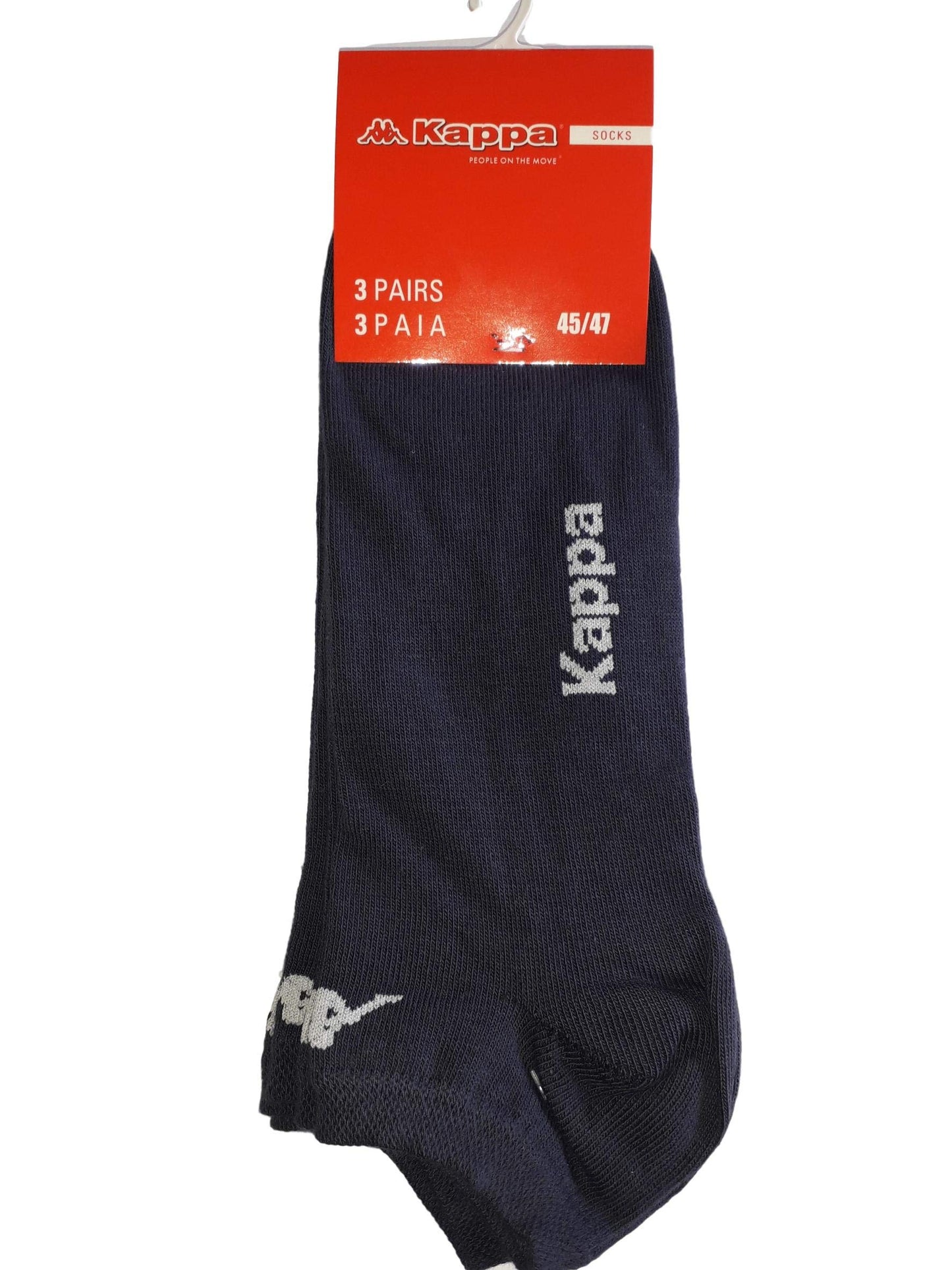 Kappa 6 paia calzini fantasmini invisibili sneakers in cotone modello unisex vari assortimenti.