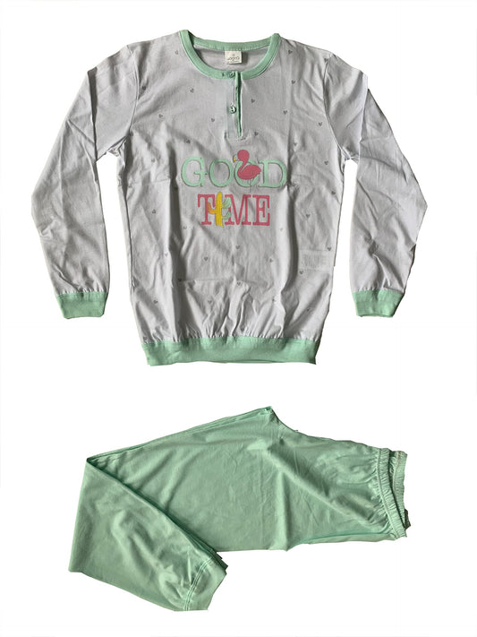 Generic Pigiama lungo in cotone due pezzi da ragazzo ragazza vari modelli taglie e colori - Sogno Sondesto - Home Shopping Italia