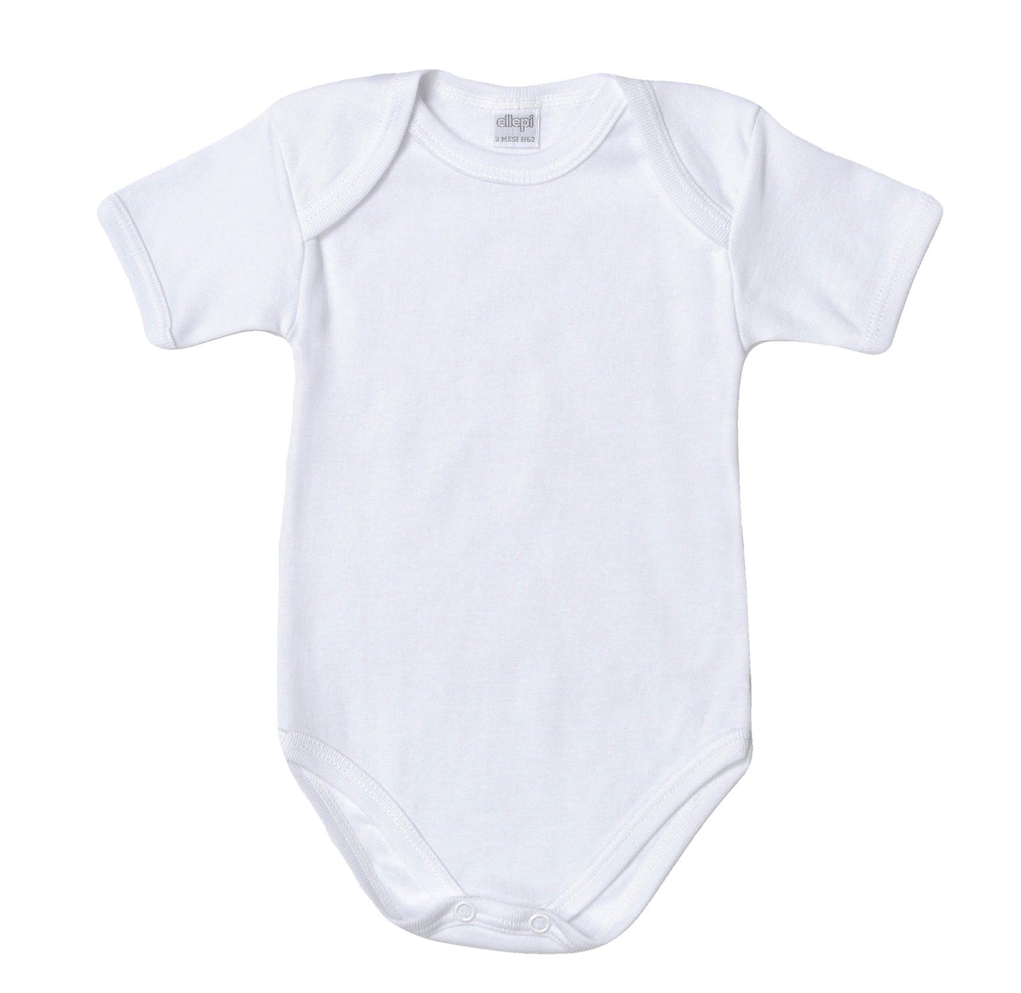 Ellepi Confezione da 2 Body Americano Neonato NEONATA Mezza Manica Costina 100% Cotone. Realizzato con Filato in Puro Cotone Home Shopping Italia