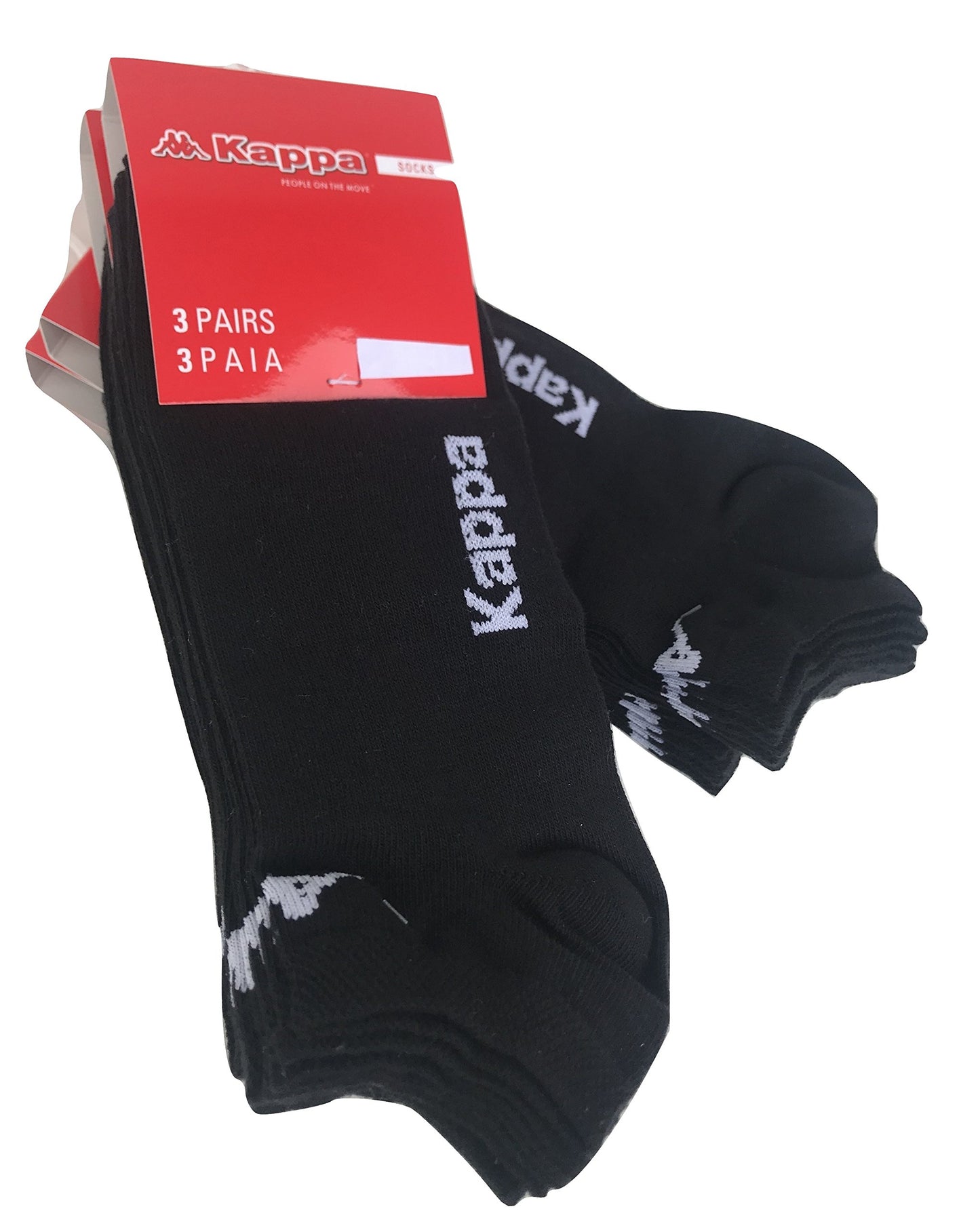 Kappa 6 paia calzini, calzini fantasmini invisibili,calzini sneakers in cotone,modello unisex, vari assortimenti Home Shopping Italia