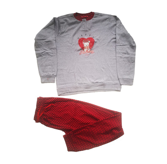 Kissimo Pigiama Natalizio Happy Holiday per Tutta la Famiglia in Cotone Interlock Uomo Donna Bambino Bambina Ragazzo Ragazza - Home Shopping Italia