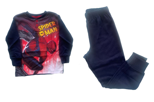 Sabor Pigiama Bambino Due Pezzi Lungo in Caldo Cotone con Polsini - Uomo Ragno - Home Shopping Italia
