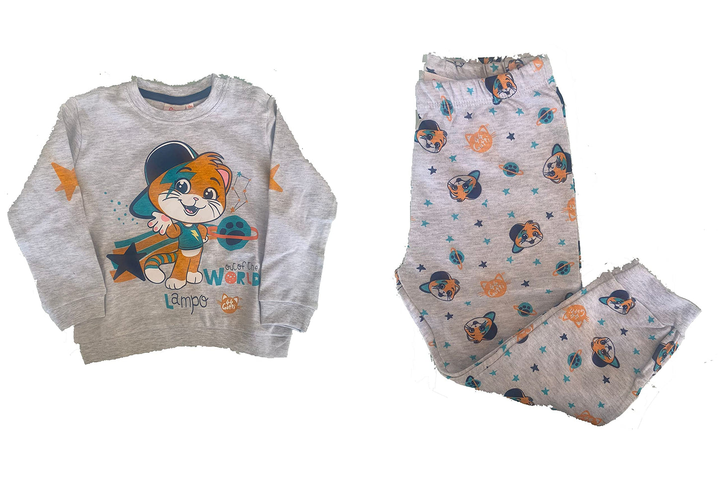 Sabor Pigiama Lungo Due Pezzi Invernale da Neonato Vari Colori - 44 Gatti - Home Shopping Italia
