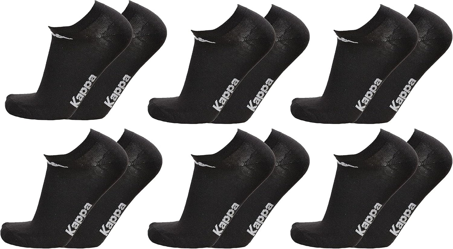 Kappa 6 Paia Calzini Fantasmini in cotone Unisex