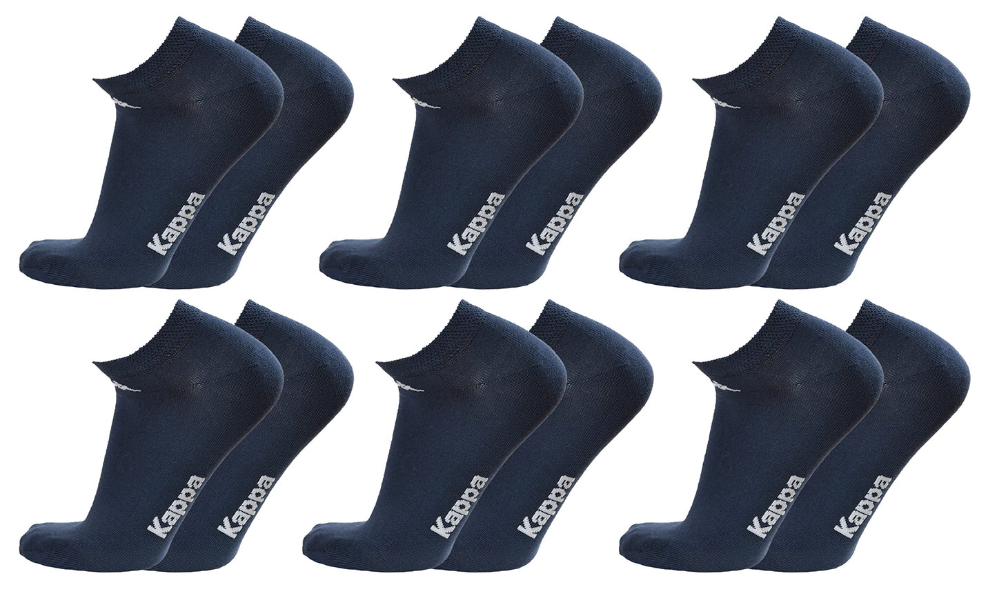 Kappa 6 paia calzini fantasmini invisibili sneakers in cotone modello unisex vari assortimenti. Home Shopping Italia