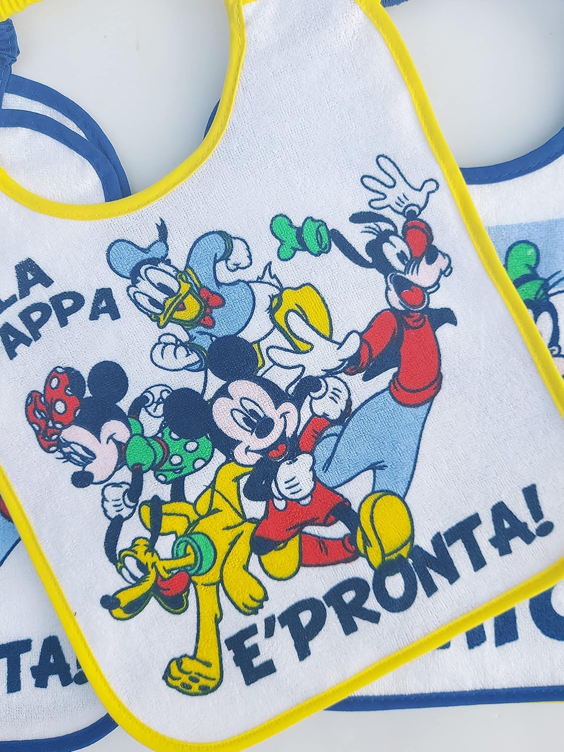 Set 6 bavaglini lunghi Disney fantasie assortite (Topolino) Home Shopping Italia