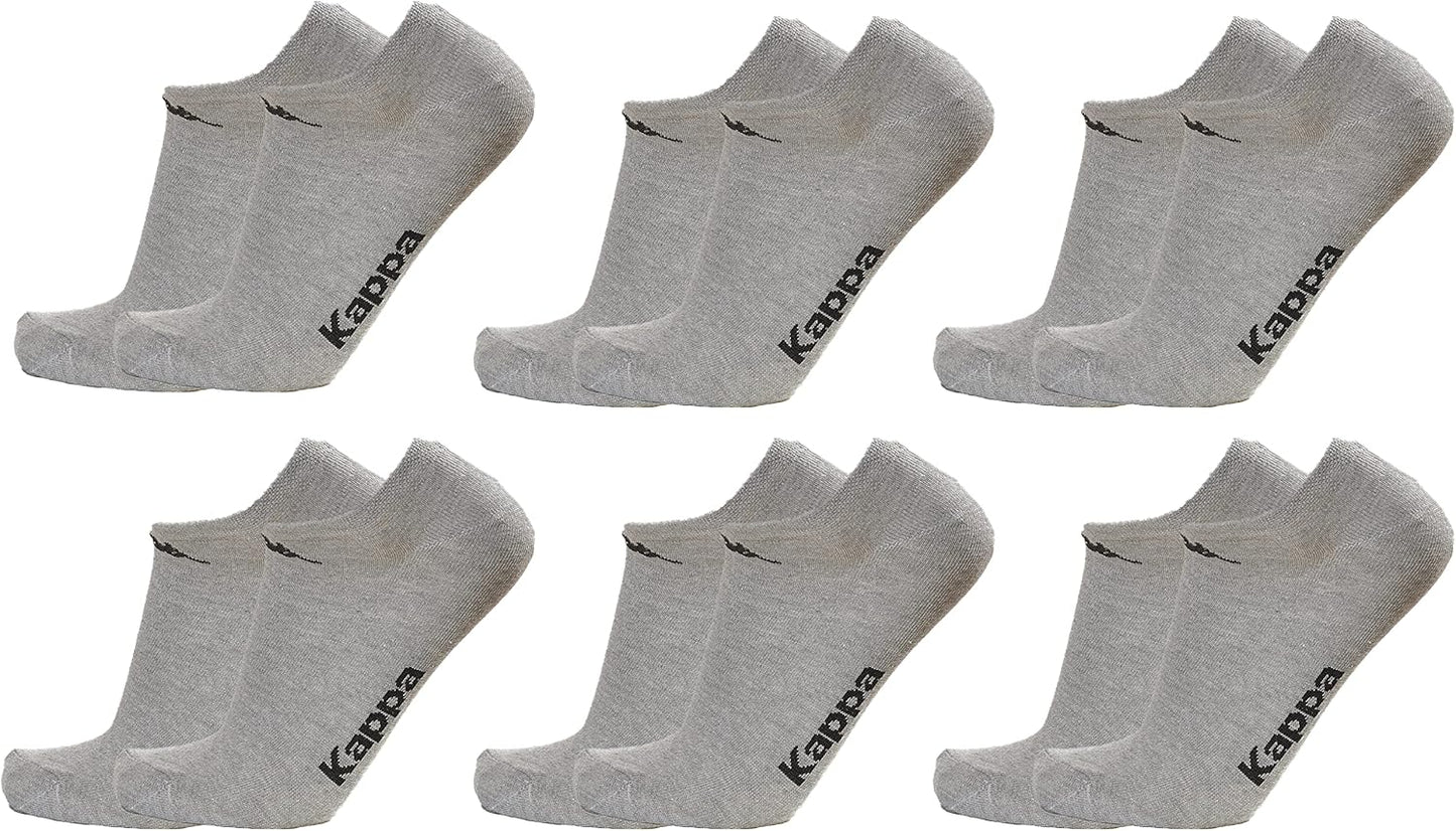 Kappa 6 paia calzini fantasmini invisibili sneakers in cotone modello unisex vari assortimenti. Home Shopping Italia