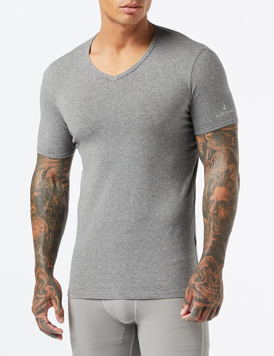 Navigare 571 Maglietta intima, Multicolore (Grigio/ Nero/ Navi), XL (Taglia produttore:6), Pacco da 3, Uomo