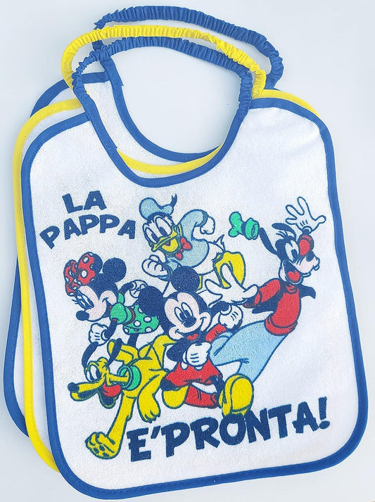 Set 6 bavaglini lunghi Disney fantasie assortite (Topolino) - Home Shopping Italia