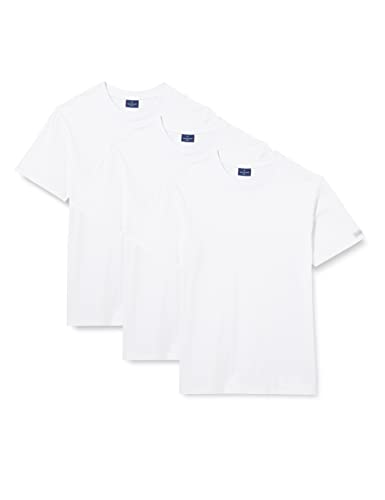 Navigare 513 Maglietta intima, Bianco, Small (Taglia produttore:3), Pacco da 3, Uomo