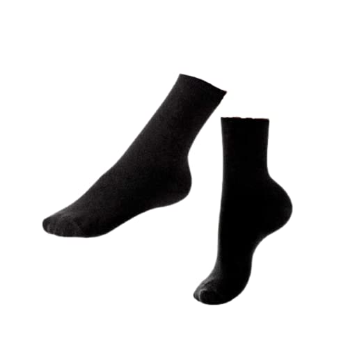 CALZIFICIO PEZZINI 6 paia calzino da donna basico in caldo cotone taglia unica vari colori e modelli bordo con elastico o senza
