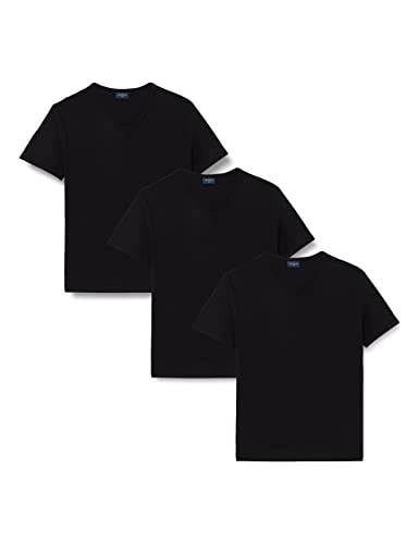 Navigare 512 (Pacco Da 3), Maglietta intima Uomo, Nero, S confezione da 3