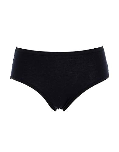 Cotonella 3 Slip Midi Donna l'altra 3940 Colore Nero Cotone Elasticizzato (4/L)