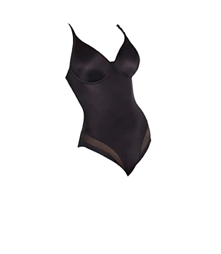 Body modellante con ferretto senza imbottitura colori nero tierra taglie a scelta Art. Body Cleo - Selene - Home Shopping Italia 