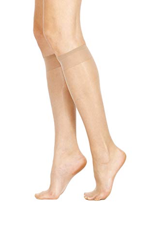 pompeaa 3 PAIA CALZE CALZINI GAMBALETTI 20 DEN POMPEA DONNA NO STRESS TG U. NERO BEIGE (Beige chiaro)