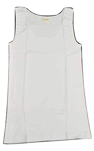 6 Canotte donna Bordo Raso Lana e Cotone Art. OP-18 Speedy (3° Bianco, Lana e Cotone)