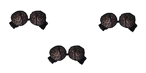 Love And Bra Enzo Lingerie - Reggiseno da Donna Elodie, Push-up Nero (Nero, 4)