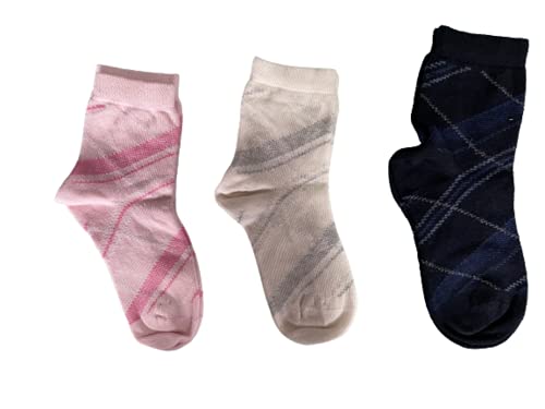 6 paia Calze corte bambina e ragazza varie fantasie colori assortiti caldo cotone - Il Granchietto