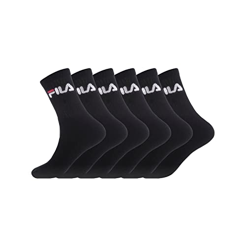 FILA Calzini Uomo Cotone Set di 6 Calze Sportive Uomo, Vestibilità Perfetta e Traspirante, Nero, Taglie 43/46 - Home Shopping Italia 