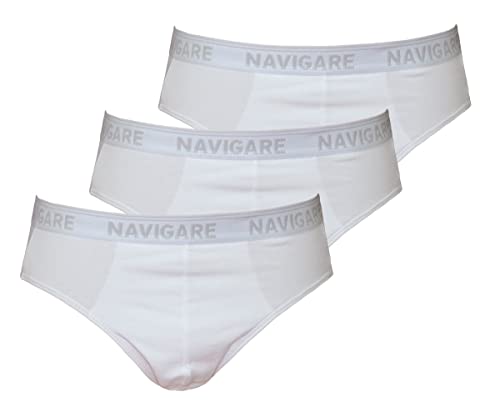 AZZETA 3 Slip Uomo Cotone Elasticizzato, Art. 574 Bianco XL