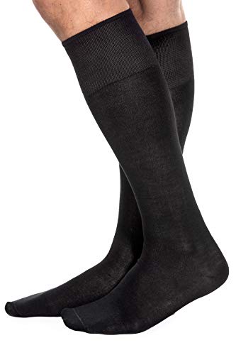 MERITEX - Calza uomo lunga unita - 39/46, Nero - Home Shopping Italia 